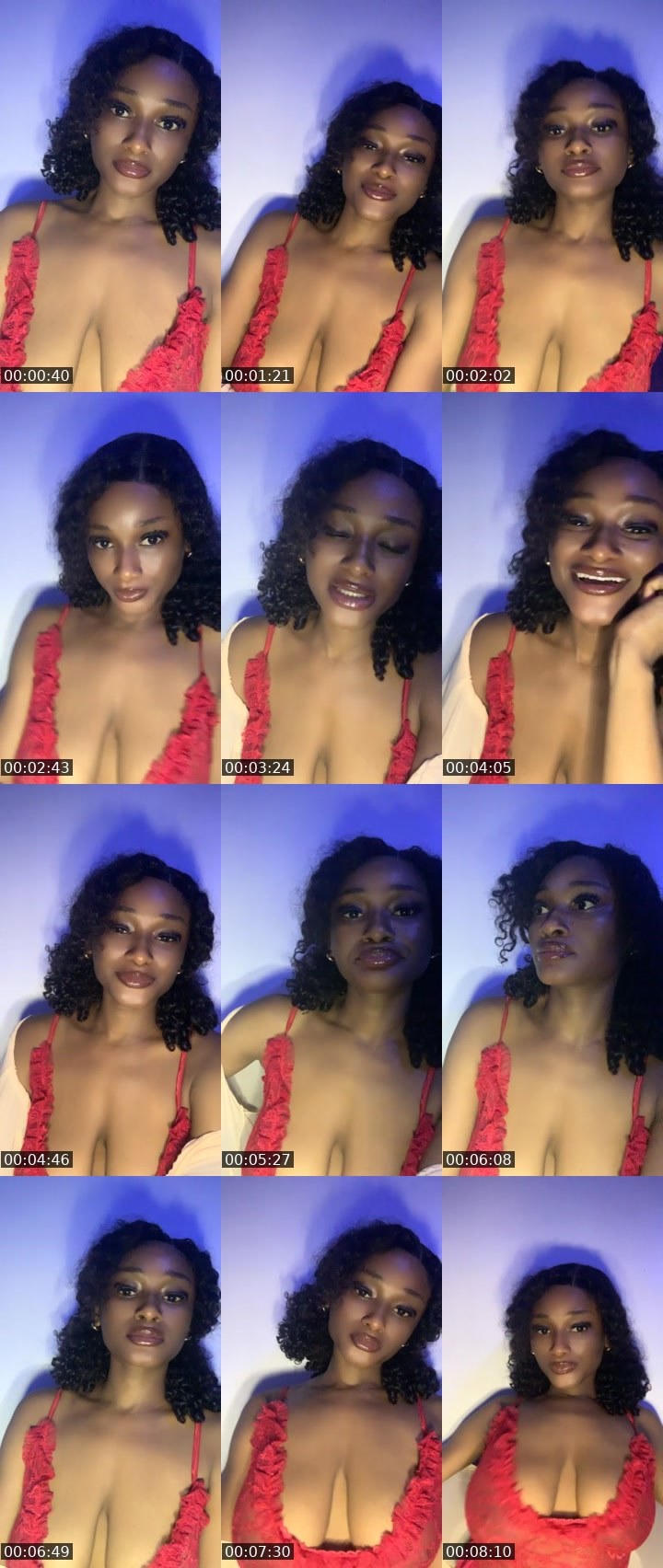 Contact-sheet preview of 🦁Honeybunch 🍫👑's BuzzCast recording