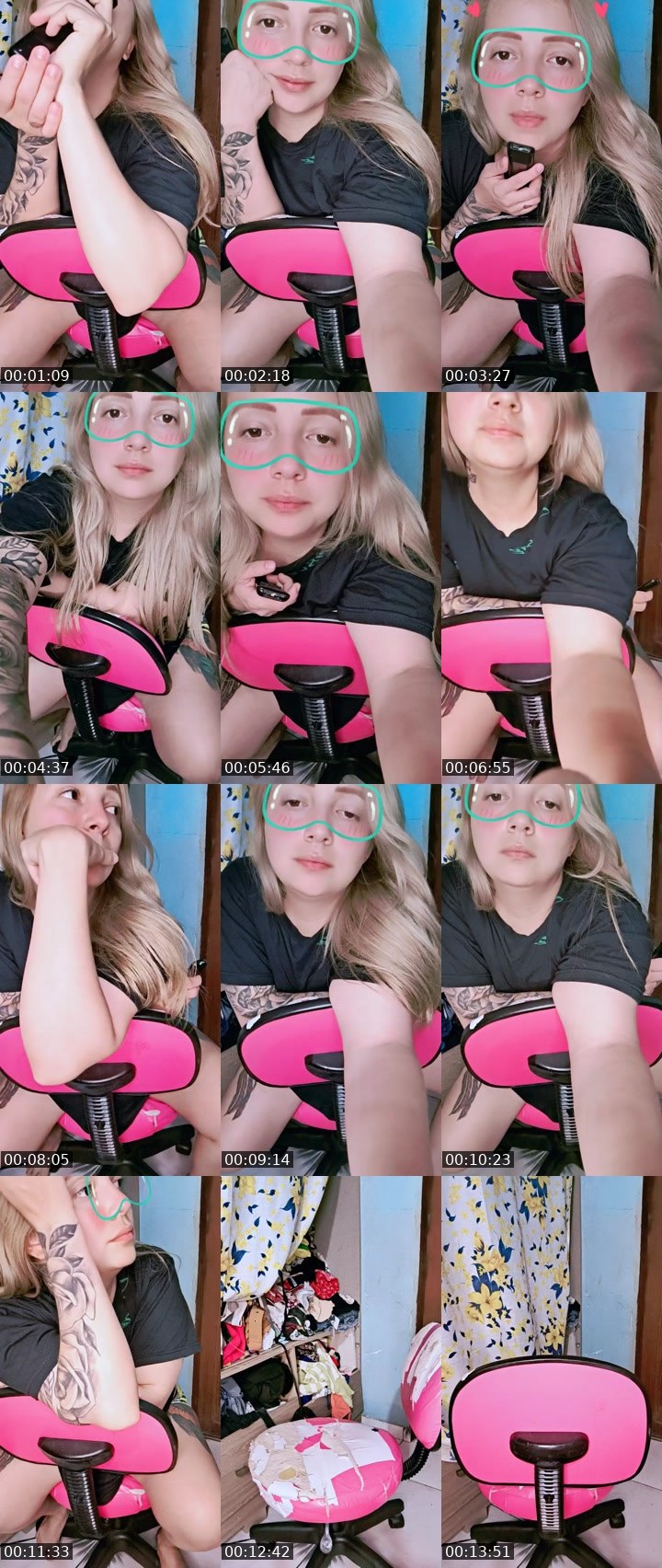 Contact-sheet preview of gata 😍's BuzzCast recording