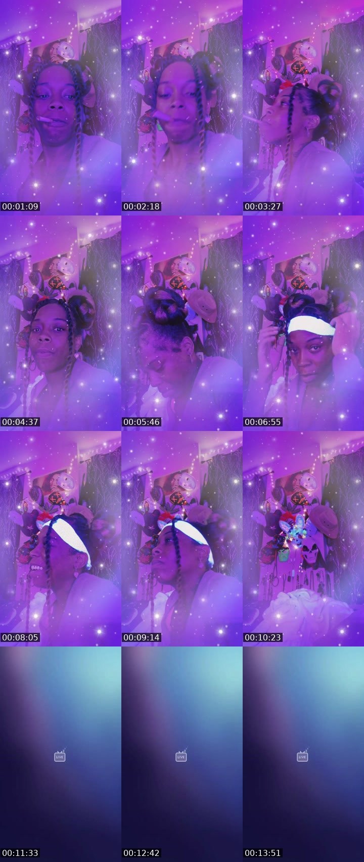 Contact-sheet preview of ᶢᶬᵈHostMzGoodz's BuzzCast recording