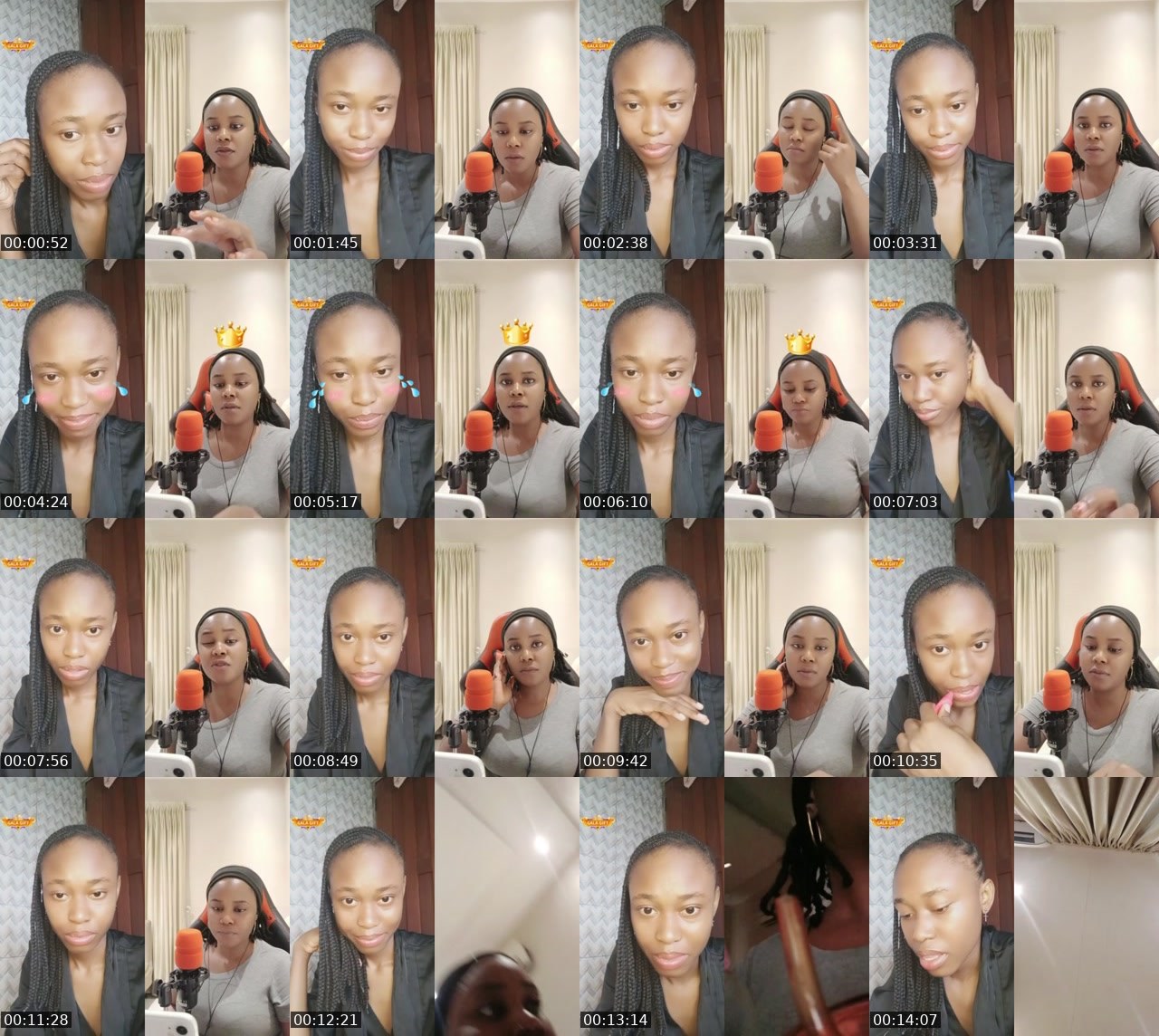 Contact-sheet preview of 💕Mariah💕's BuzzCast recording