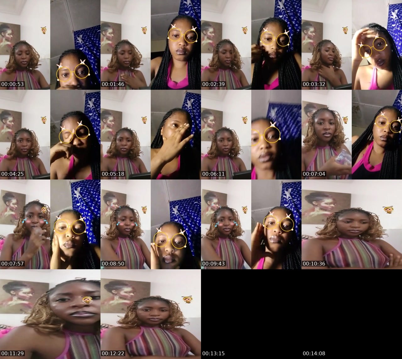Contact-sheet preview of 🍁ƁøƝïťã💫⁶⁰ķ's BuzzCast recording