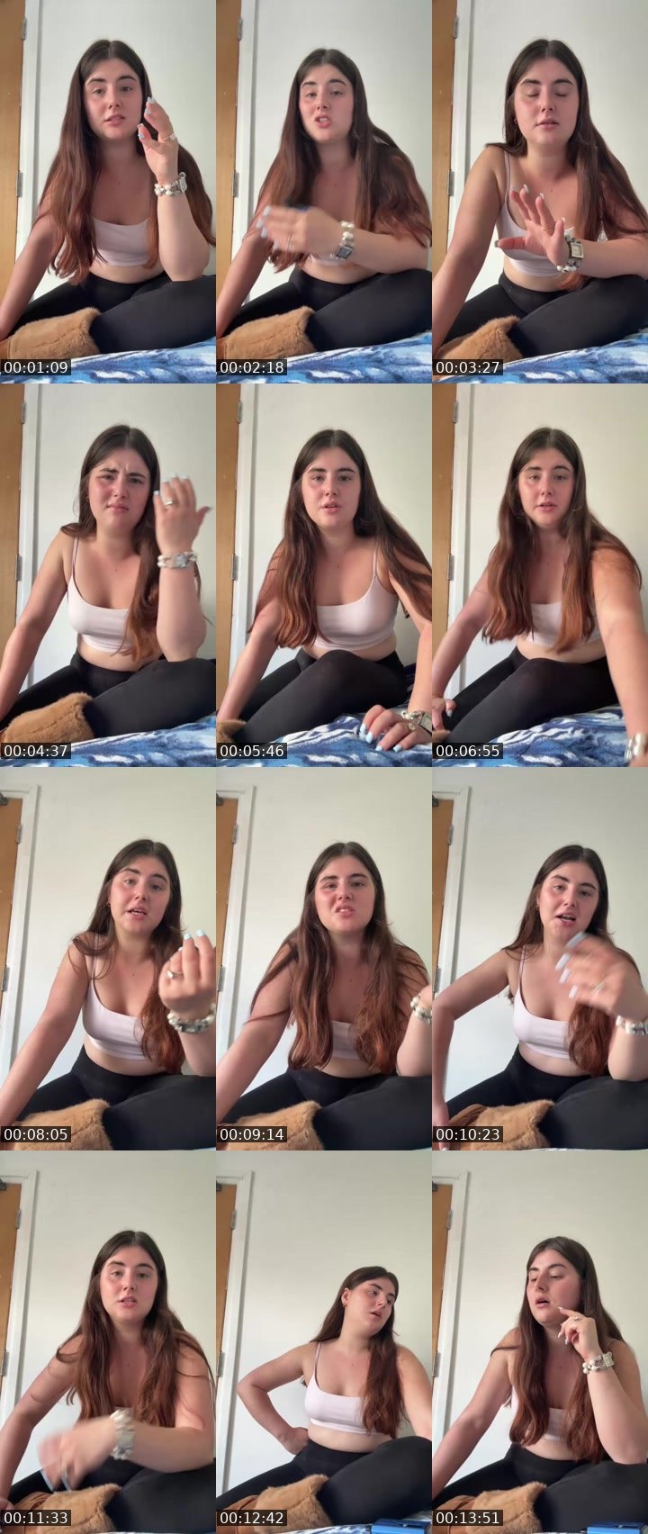 Contact-sheet preview of 𝐒✨XxLauriexX's BuzzCast recording
