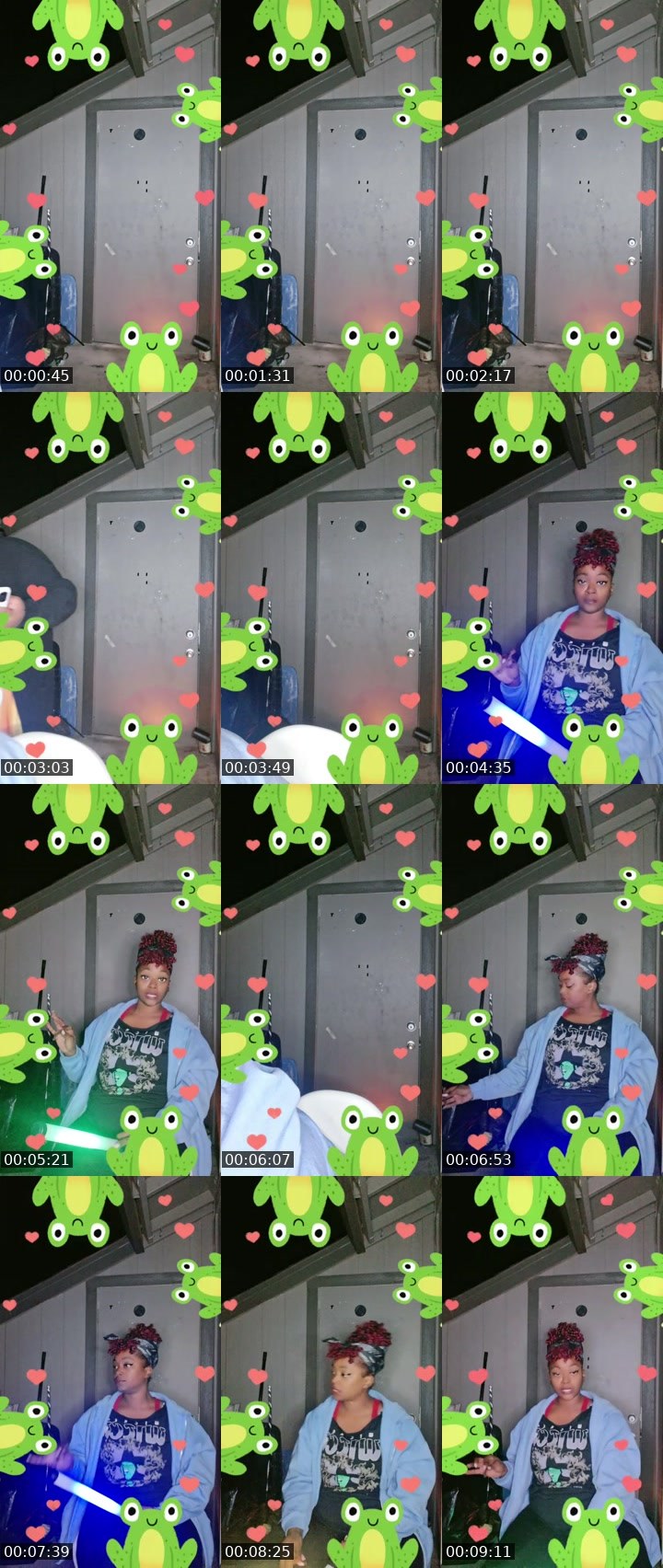 Contact-sheet preview of Davenia's BuzzCast recording