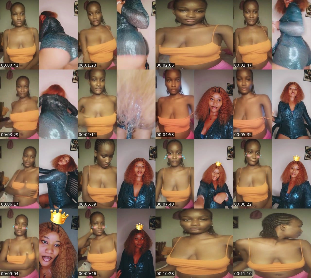 Contact-sheet preview of ᶢᶬᵈ62kHotspicy🥵🔥's BuzzCast recording