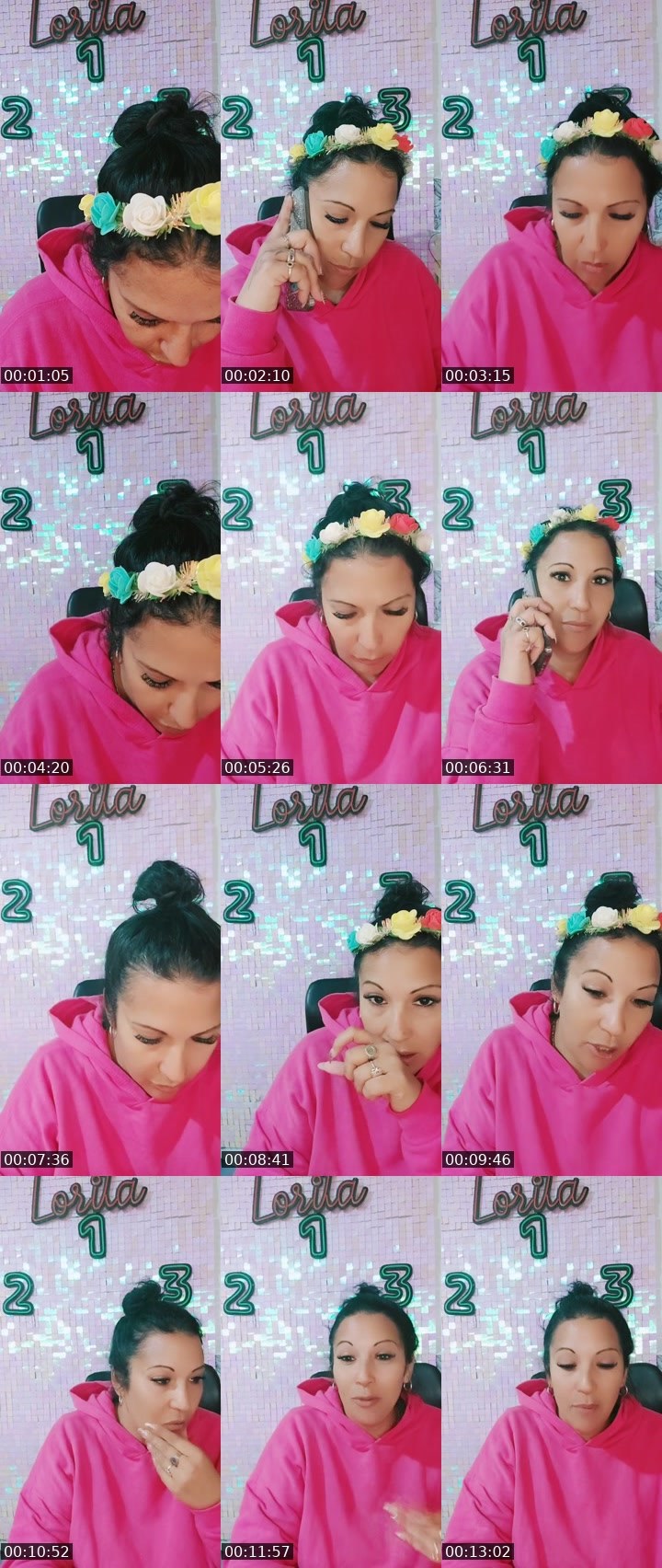 Contact-sheet preview of Lori⚡Champû⚡'s BuzzCast recording