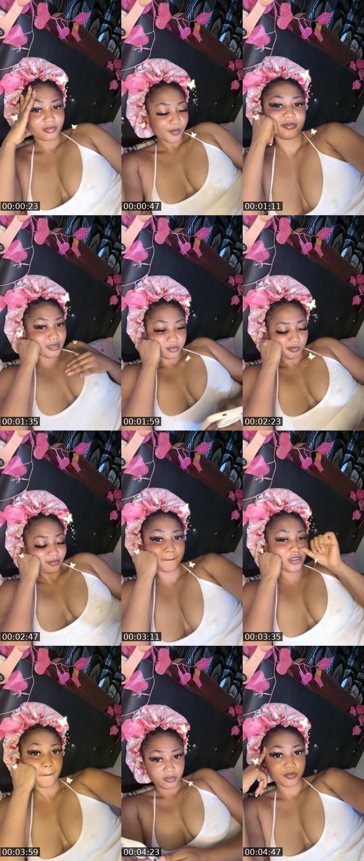 Contact-sheet preview of 🥹Snow white🎀's BuzzCast recording